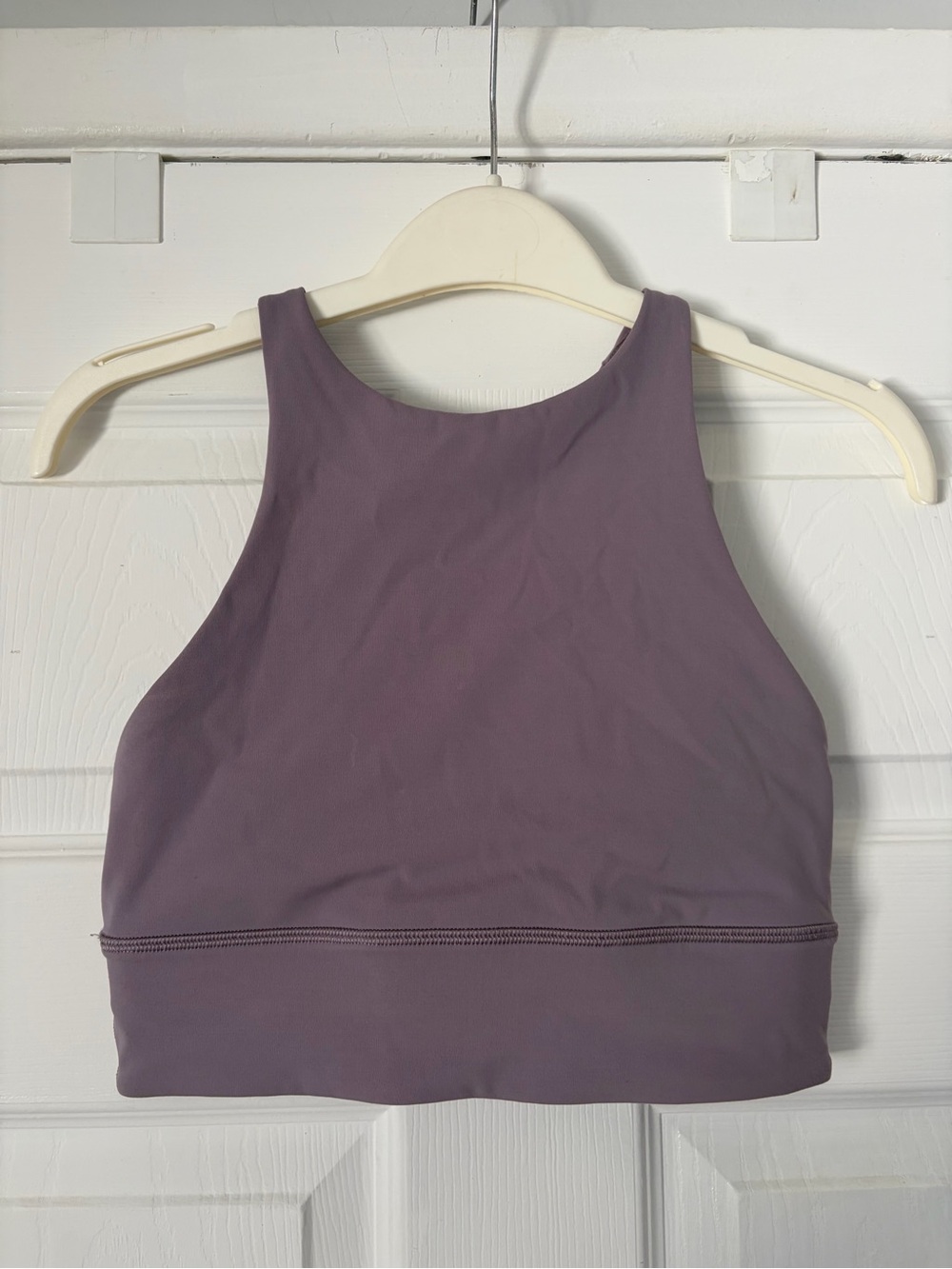 Lululemon Energy High-Neck Longline Tough Bra Size 4 Purple Ash - Picture 4 of 7